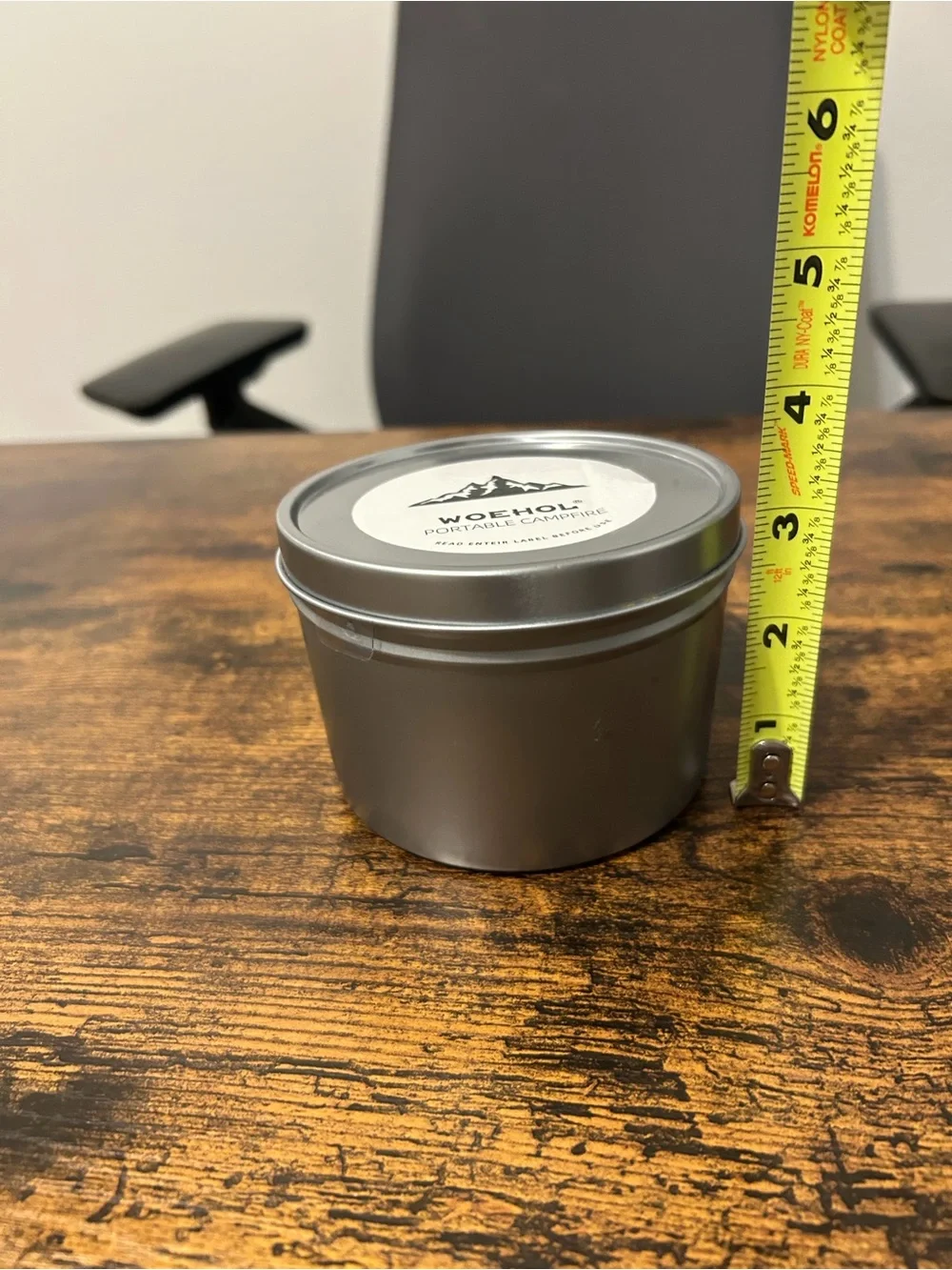 WOEHOL Portable Campfire S'mores Candle
